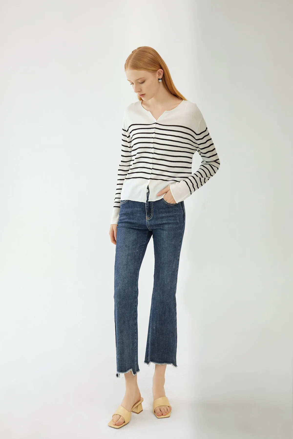 Fae Striped Cardigan