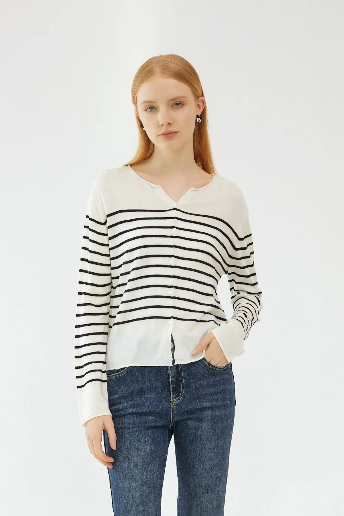 Fae Striped Cardigan