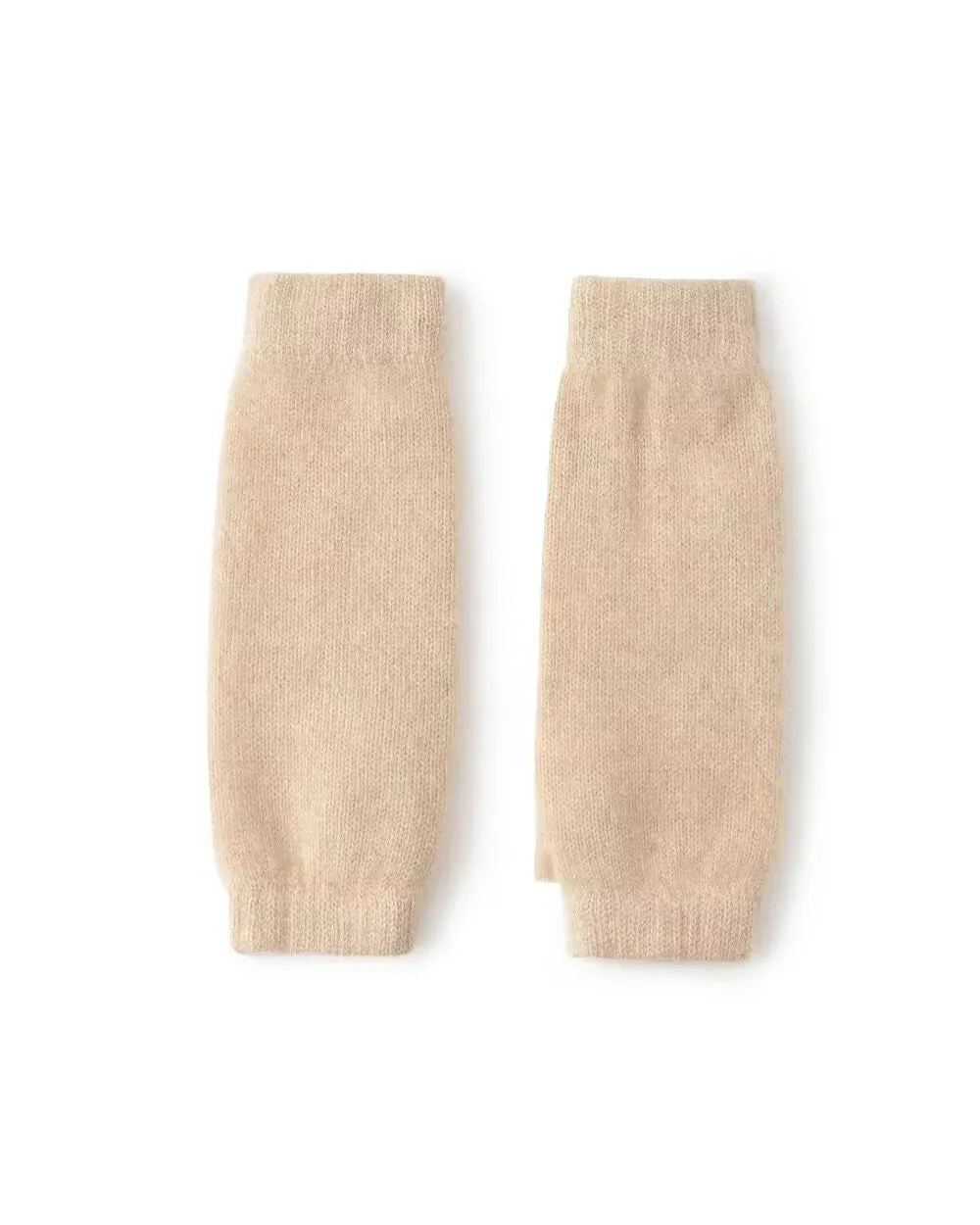 Fingerless Cashmere Knit Gloves