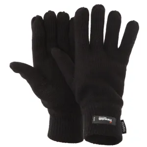 FLOSO Mens Thermal Thinsulate Knitted Winter Gloves (3M 40g)