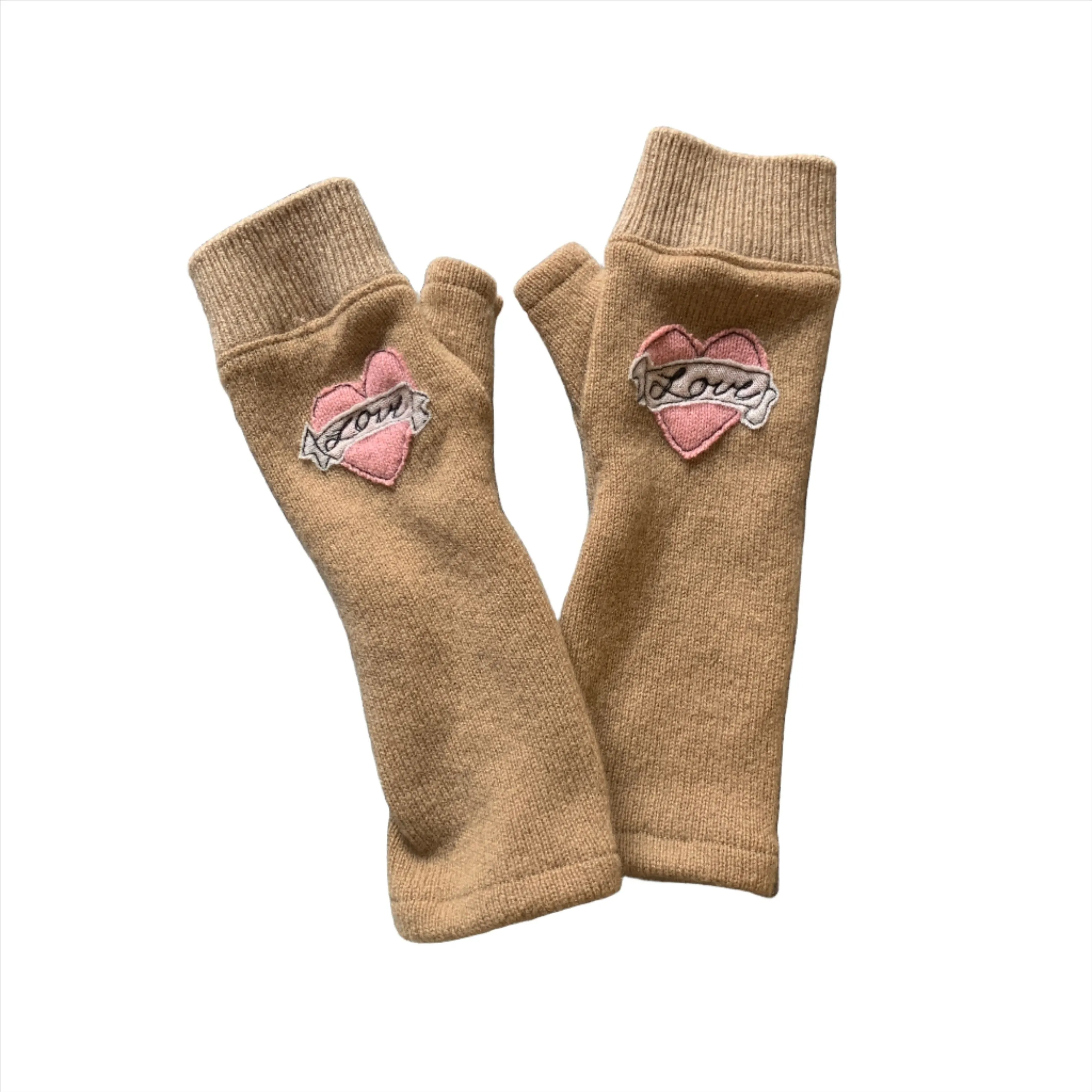 Gloves-Tattoo Heart Love