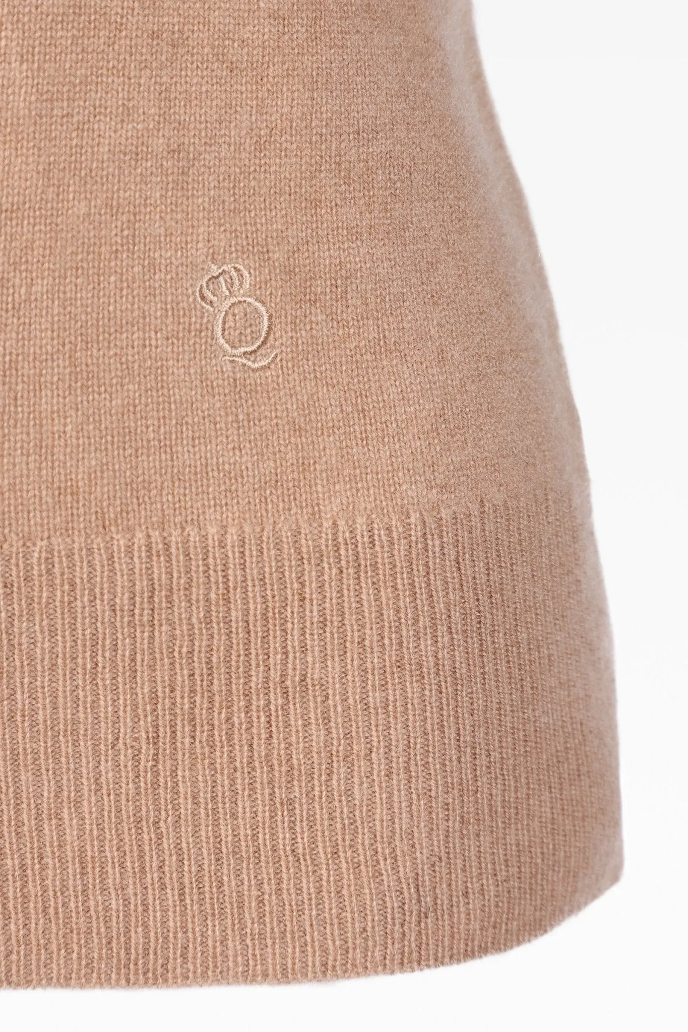Hannah Ladies Cashmere Tank in Hazel Beige