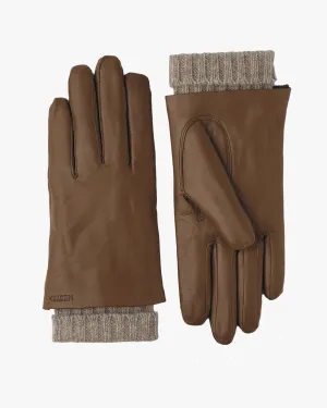Hestra Womens Megan Wool Lined Hairsheep Leather Gloves - Light Brown