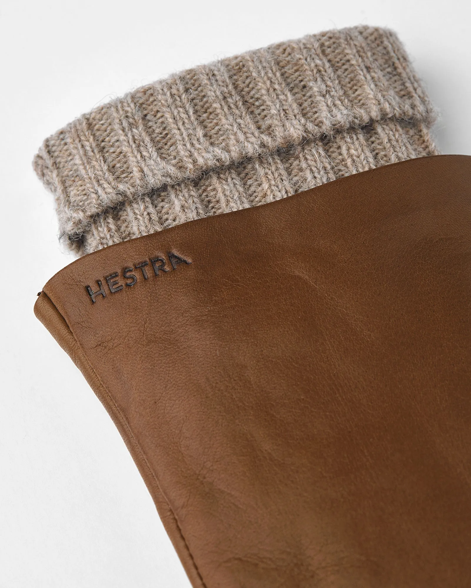Hestra Womens Megan Wool Lined Hairsheep Leather Gloves - Light Brown