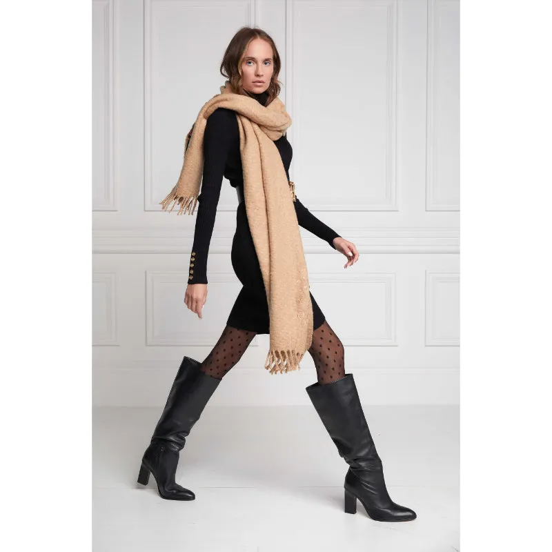 Holland Cooper Chelsea Ladies Scarf - Camel Marl