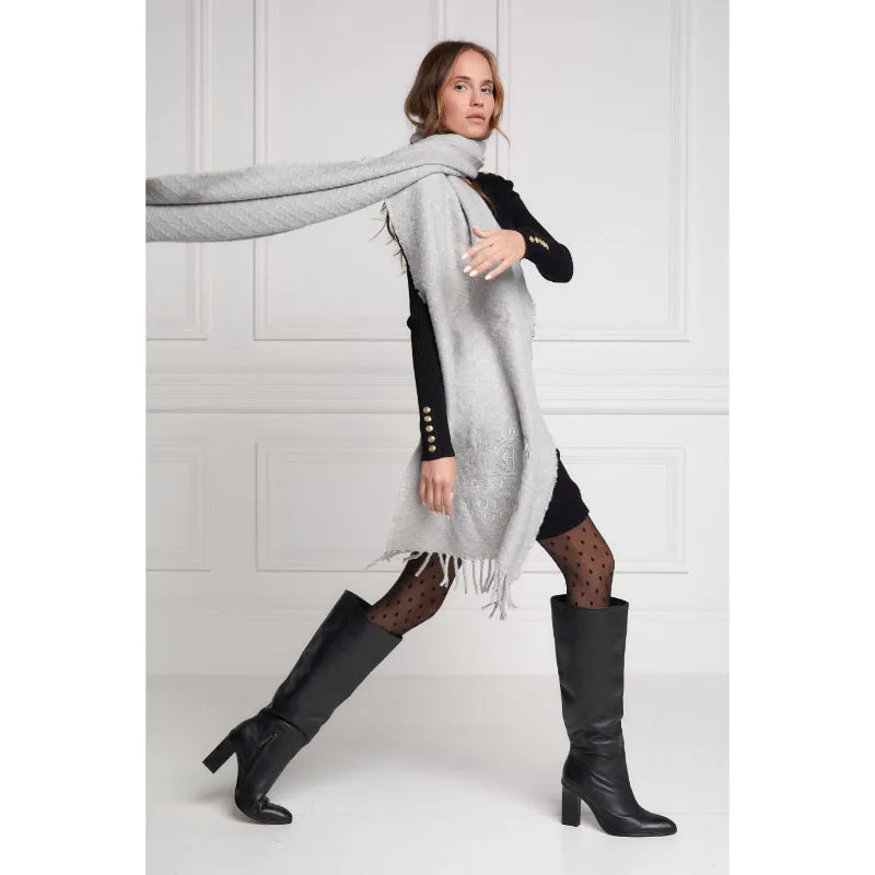 Holland Cooper Chelsea Ladies Scarf - Grey Marl
