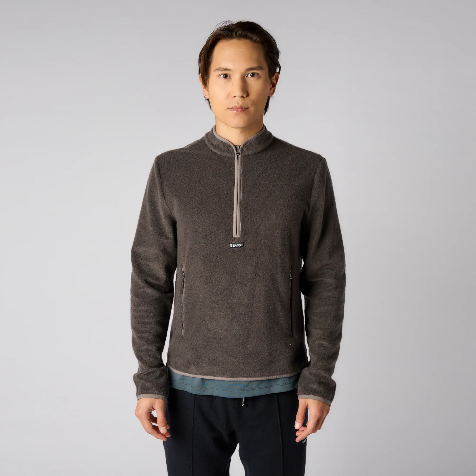 Japanese Wool Quarter Zip - Unisex