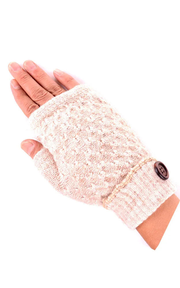 JG624 Knit Lining Fingerless Gloves 12prs Pack (JSP)