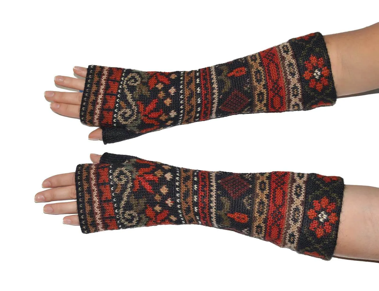 Julia Alpaca Scarf and Fingerless Glove Set