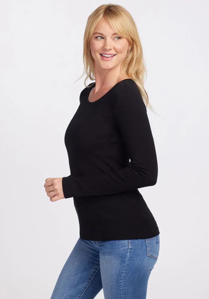 Kenzie Scoop Neck • Final Sale Deals! - Black