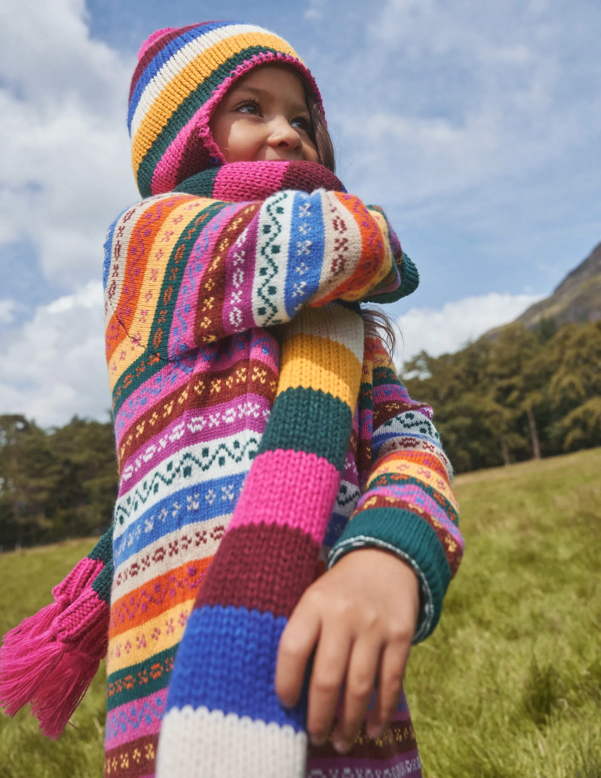 Knitted Set-Multi Stripe