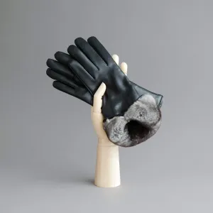 Ladies Gloves from Black Hair Sheep Nappa lined with Cashmere and Orylag