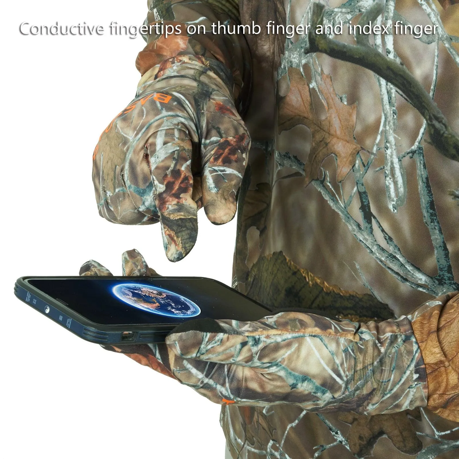 Men's Camo Hunting Gloves for Warm Weather HG01M