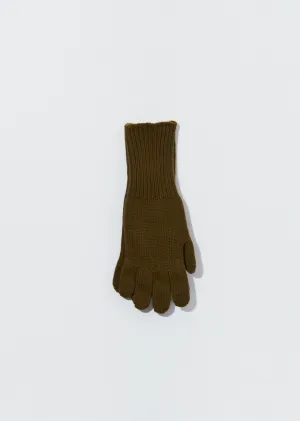 Merino Cashmere Gloves — Olive