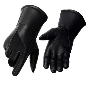 Milwaukee Leather MG7701 Women's Deer Skin Leather Insulated Gauntlet