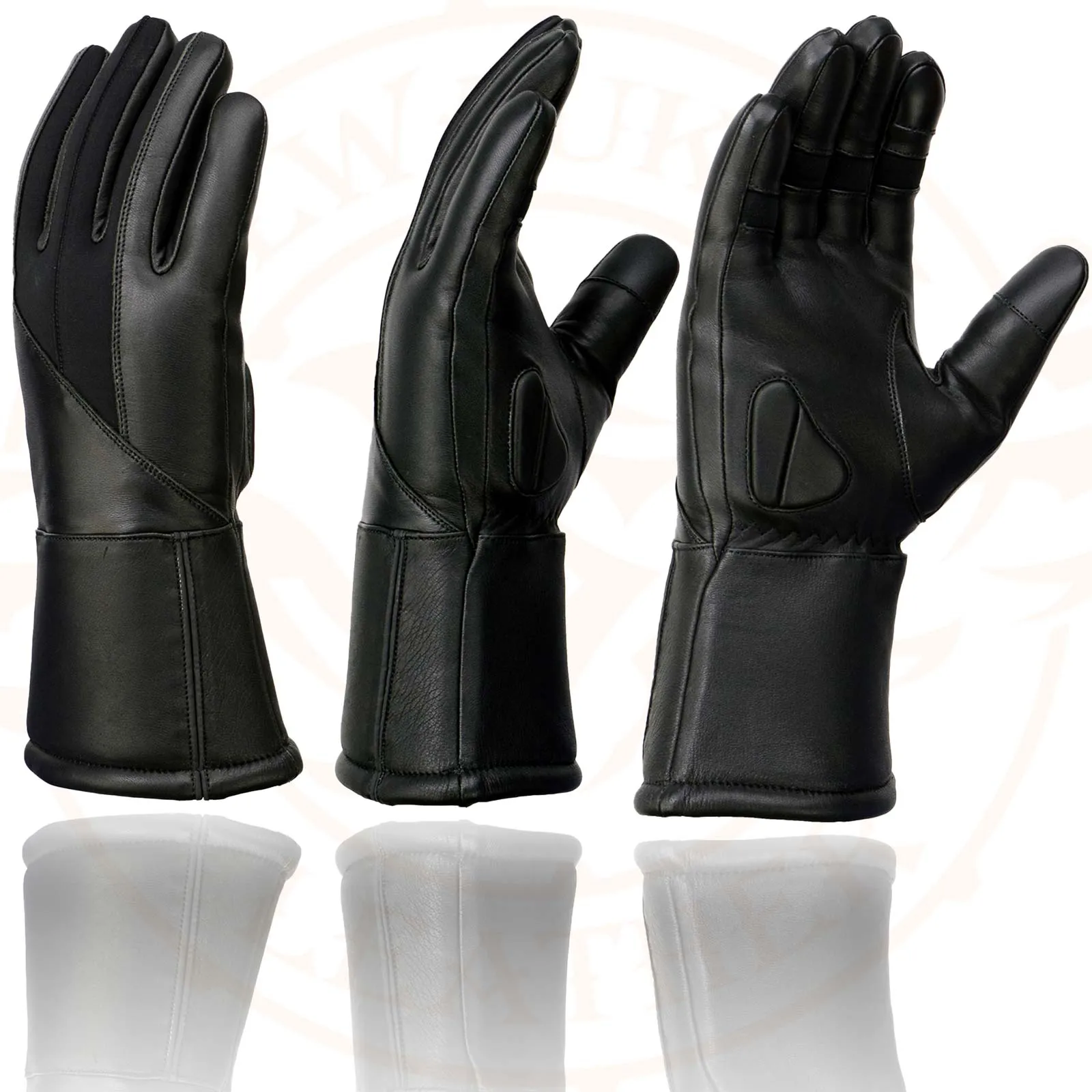 Milwaukee Leather MG7701 Women's Deer Skin Leather Insulated Gauntlet