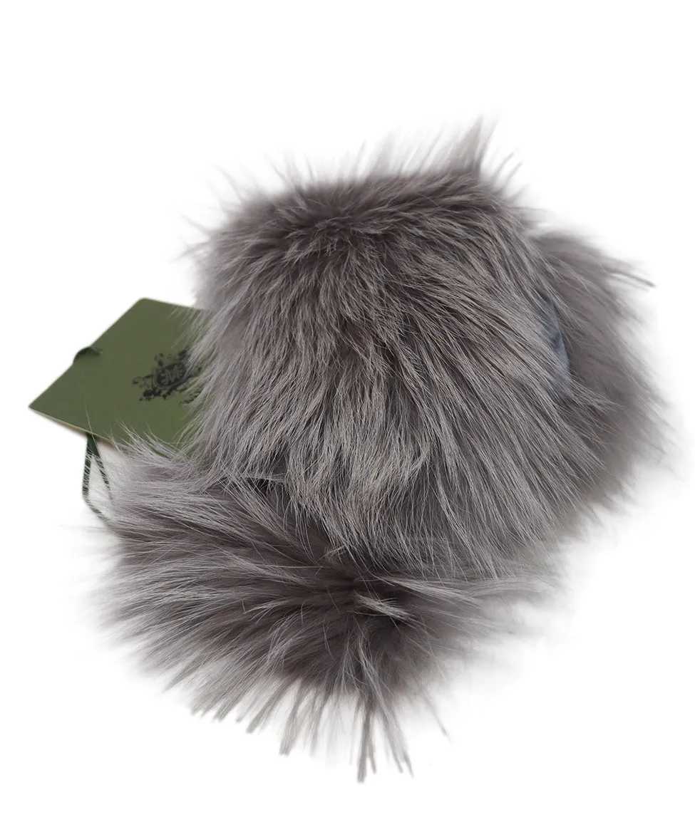 Mr.& Mrs. Italy Grey Fox Fur Collar