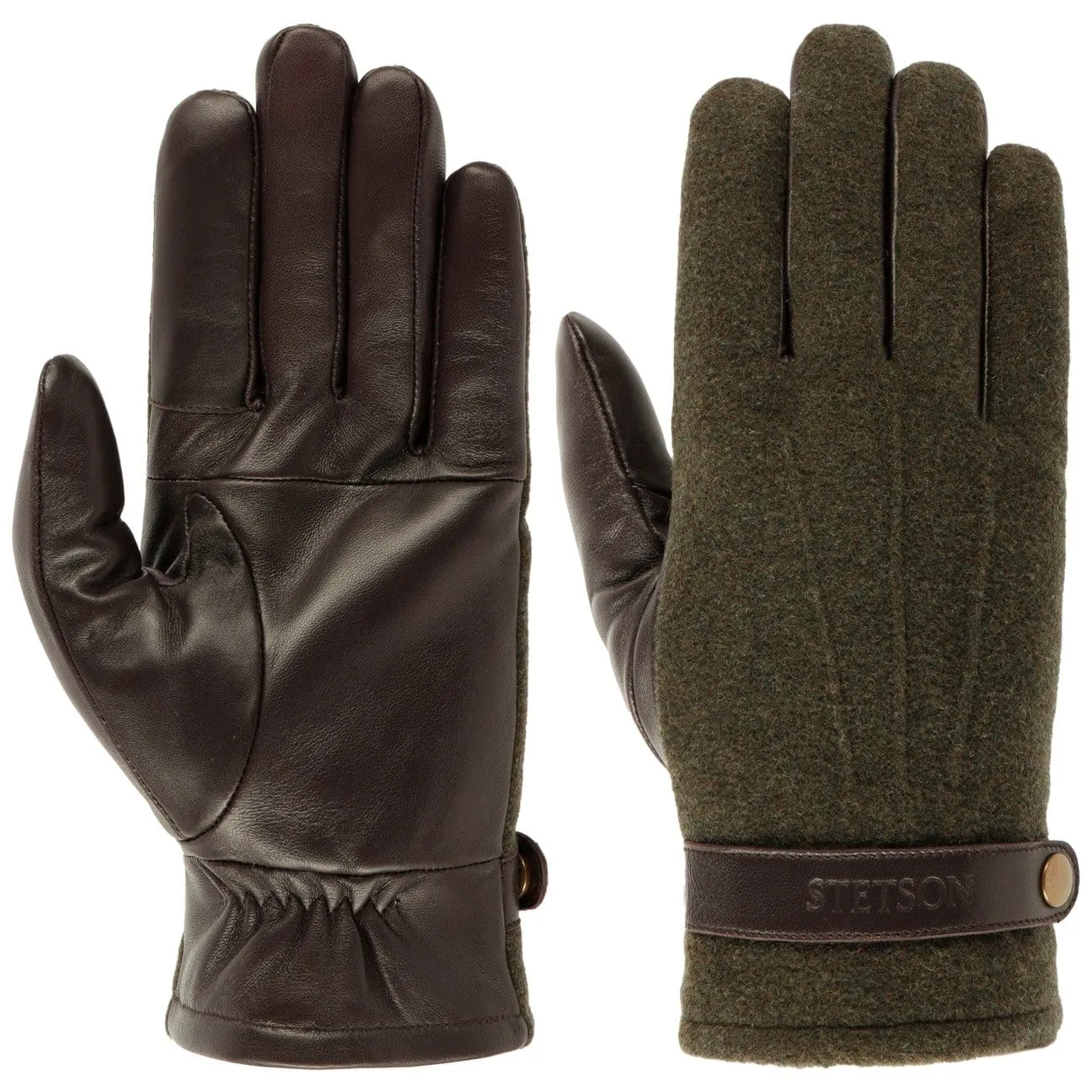 Nappa Wool Full-Fingered Gloves by Stetson