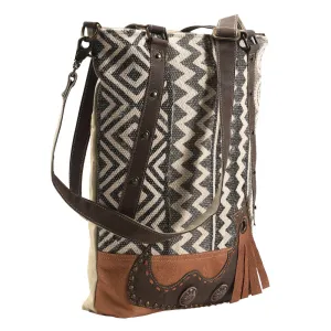 OHLAY KB380 TOTE Upcycled Wool Upcycled Canvas Genuine Leather women bag western handbag purse