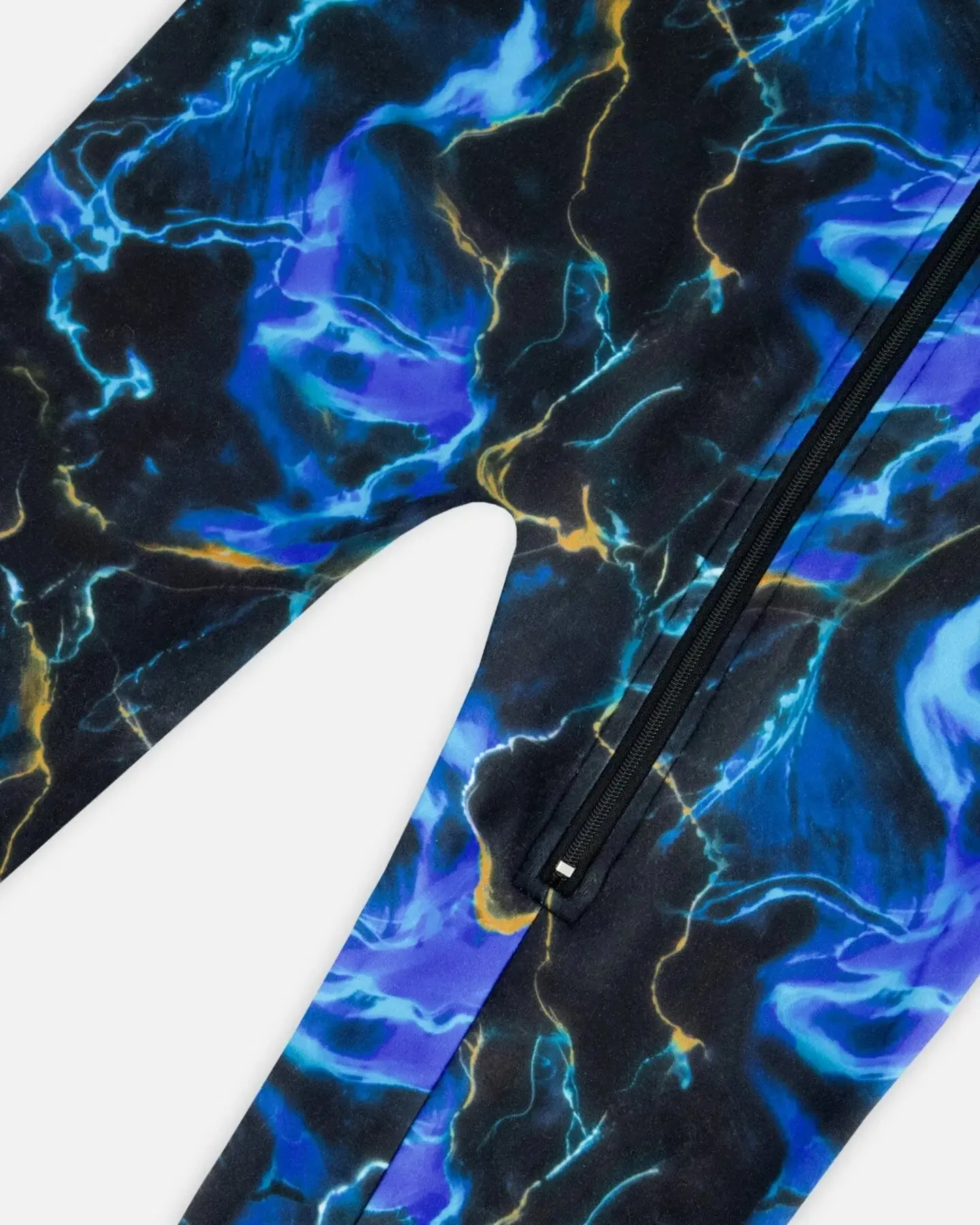 One Piece Thermal Underwear Black Printed Storm