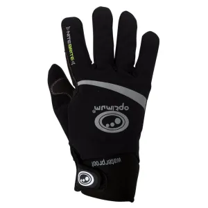 Optimum Sport Winter Cycling Gloves Nitebrite Thermal Fluro Green - Junior