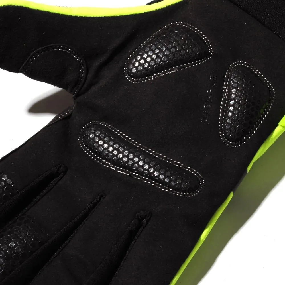 Optimum Sport Winter Cycling Gloves Nitebrite Thermal Fluro Green