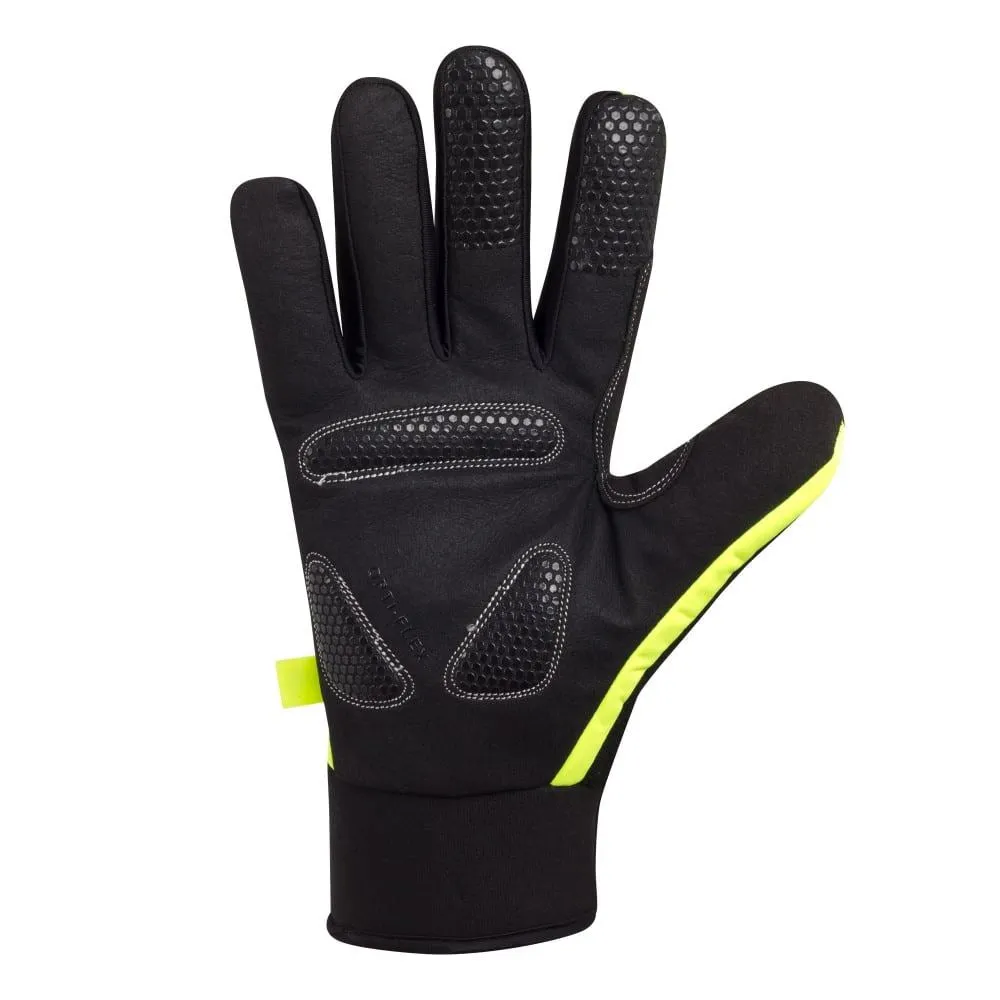 Optimum Sport Winter Cycling Gloves Nitebrite Thermal Fluro Green