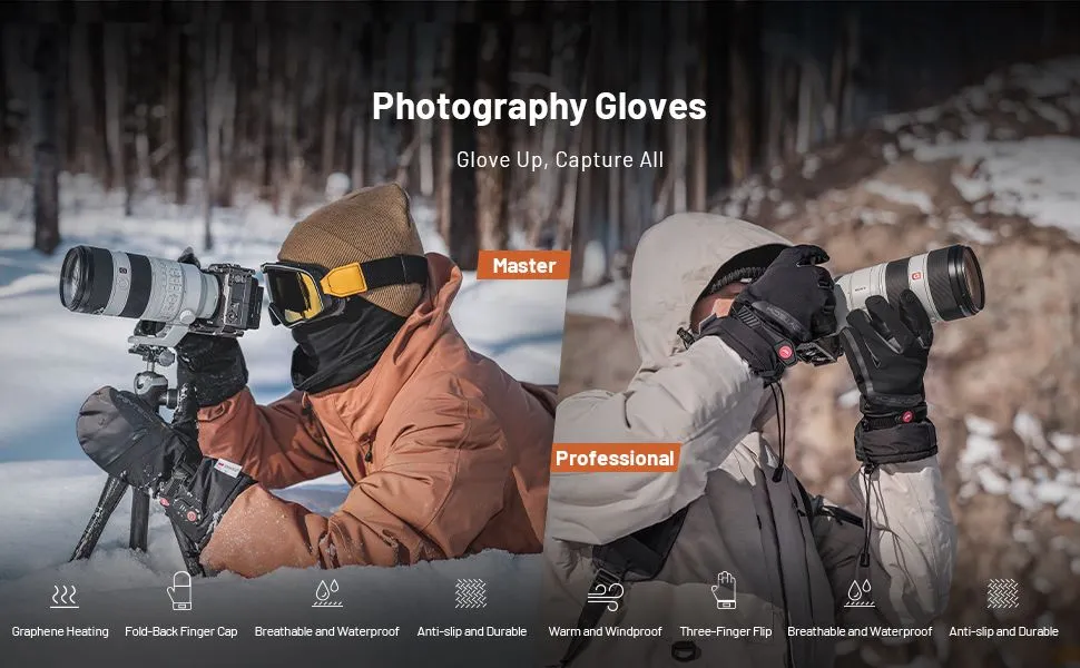PGYTECH Photography Gloves (Professional) M
