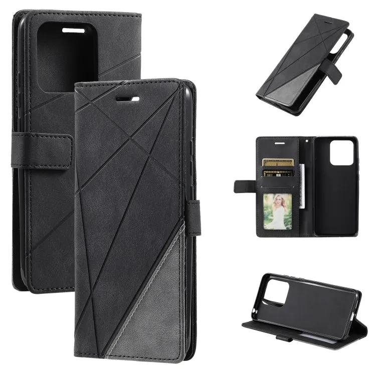 Premium Splicing Leather Wallet Phone Case for Xiaomi 14 Ultra, Series 2