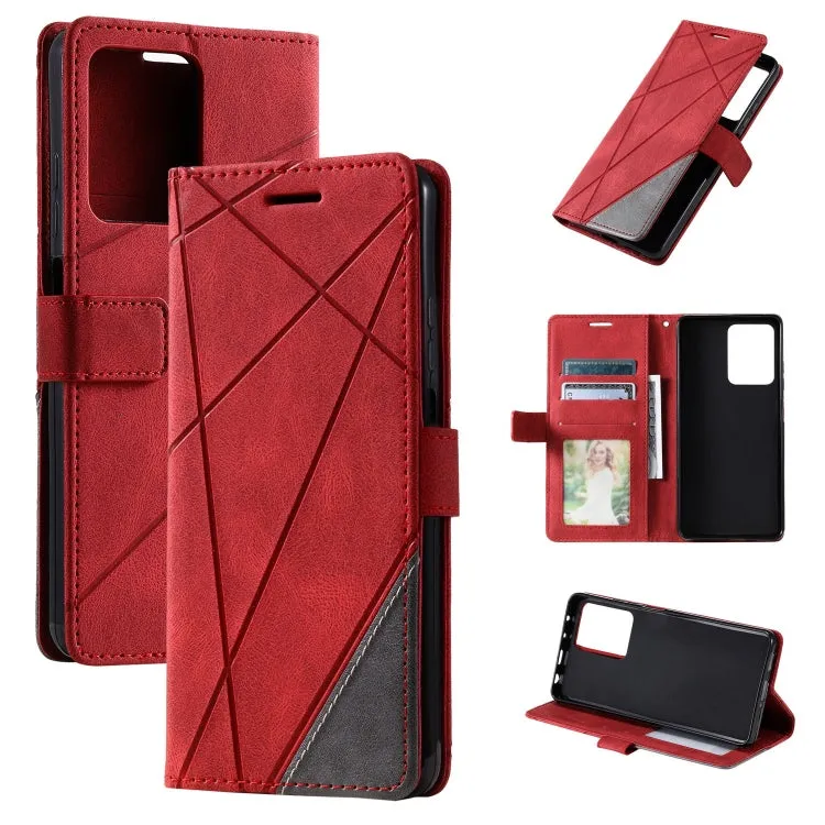 Premium Splicing Leather Wallet Phone Case for Xiaomi 14 Ultra, Series 2