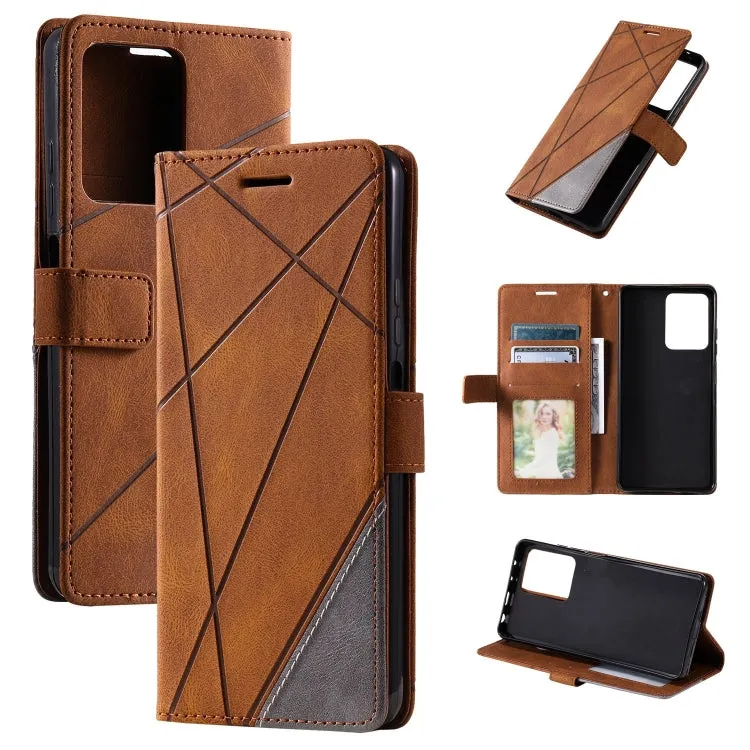 Premium Splicing Leather Wallet Phone Case for Xiaomi 14 Ultra, Series 2