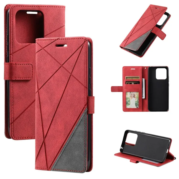 Premium Splicing Leather Wallet Phone Case for Xiaomi 14 Ultra, Series 2