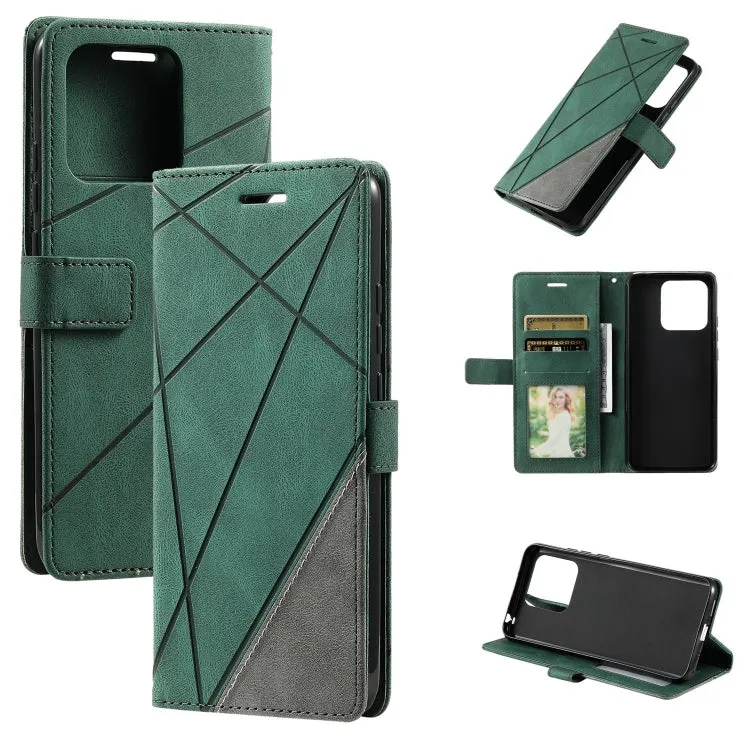 Premium Splicing Leather Wallet Phone Case for Xiaomi 14 Ultra, Series 2