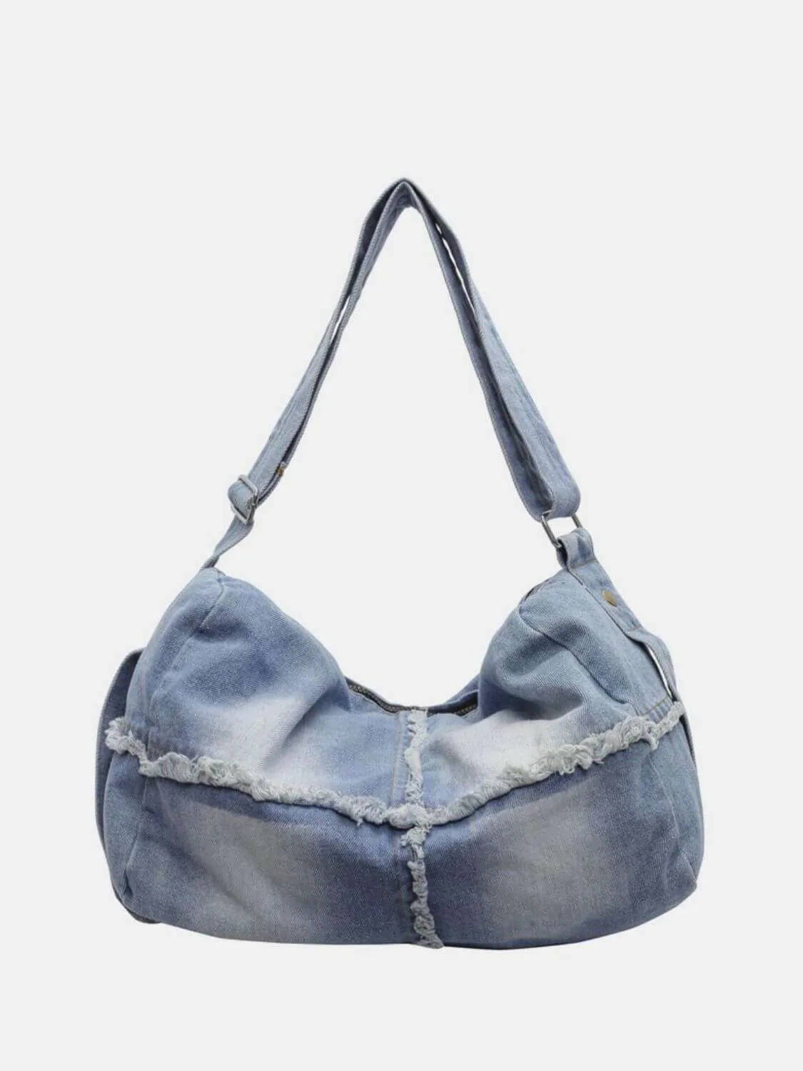 Raw Hem Gradient Crossbody Bag For women