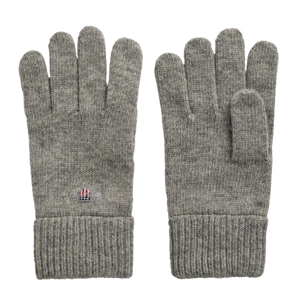Shield Wool Gloves, Grey