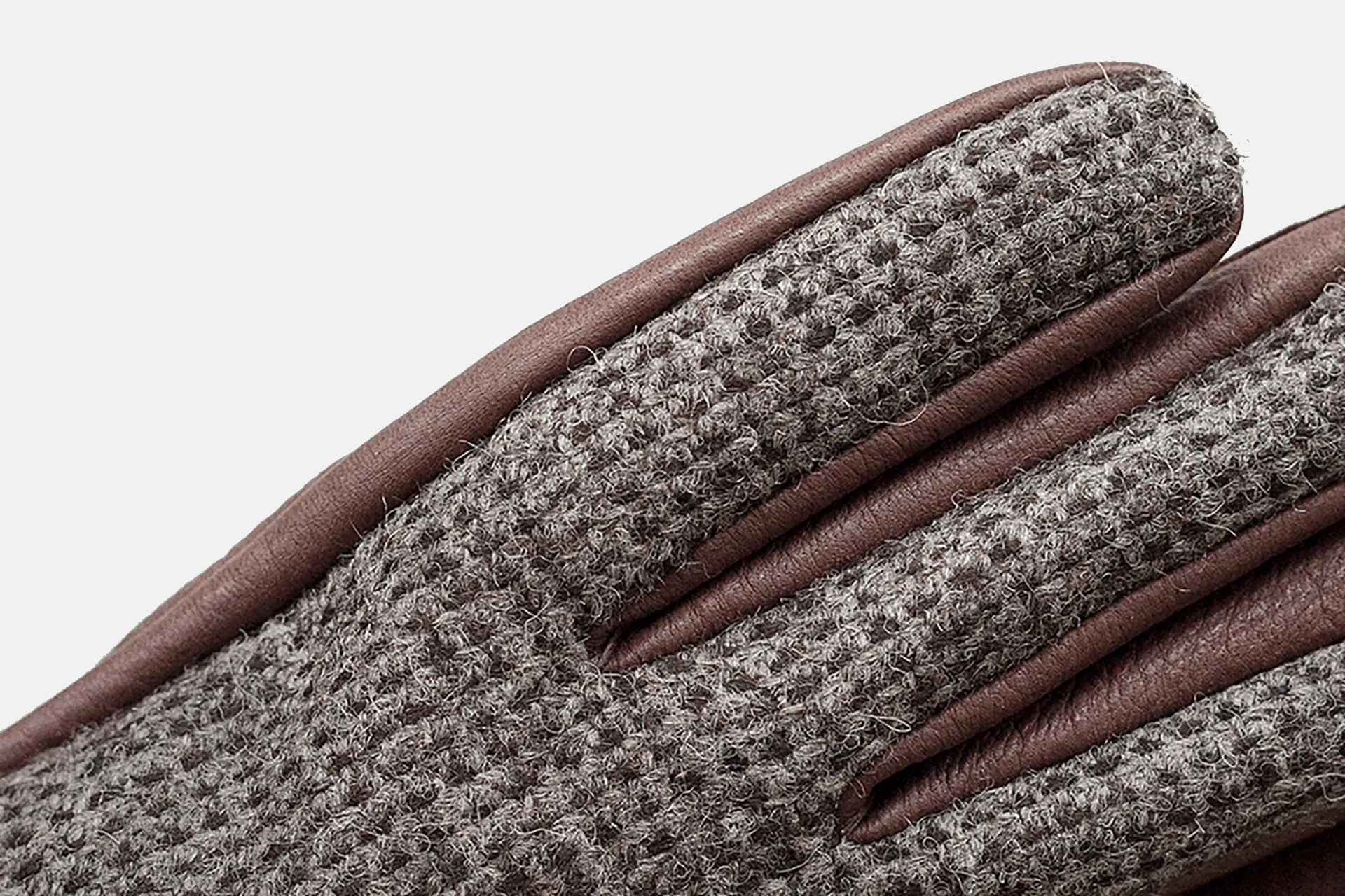 Silver Tweed Deerskin Gloves