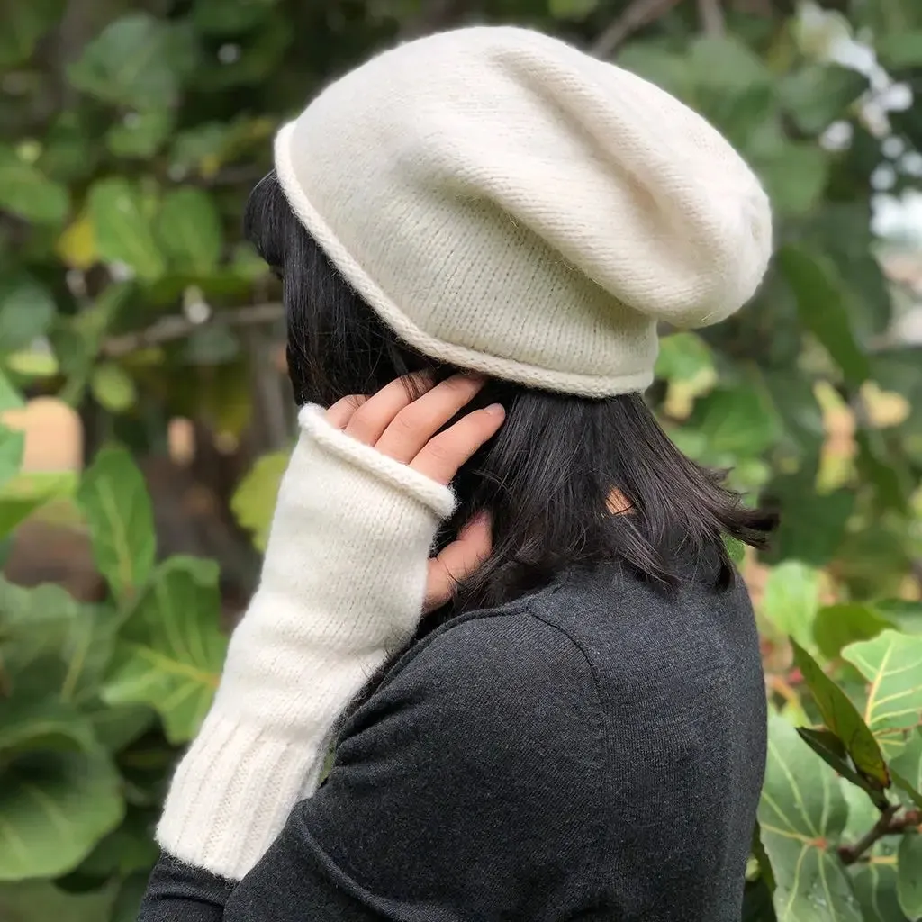 Snow Essential Knit Alpaca Gloves | Ethical Style