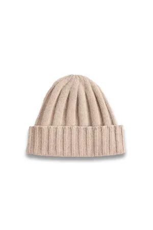 Taupe Cashmere Wool Blend Hat