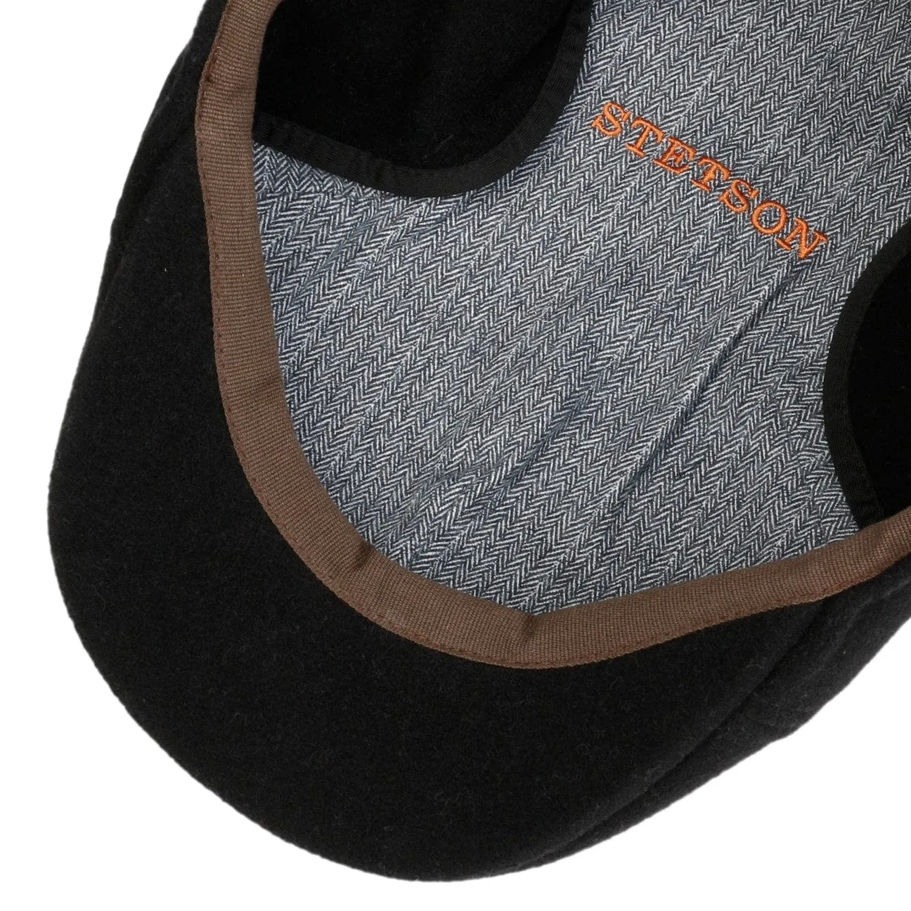 Texas Wool Earflap Flat Cap by Stetson