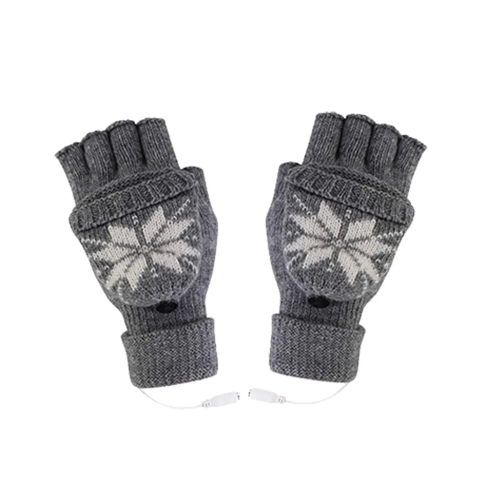 USB Electric Heating Scarf Gloves