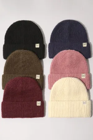 Winter Soft Ribbed Knit Cuff Beanie Hat