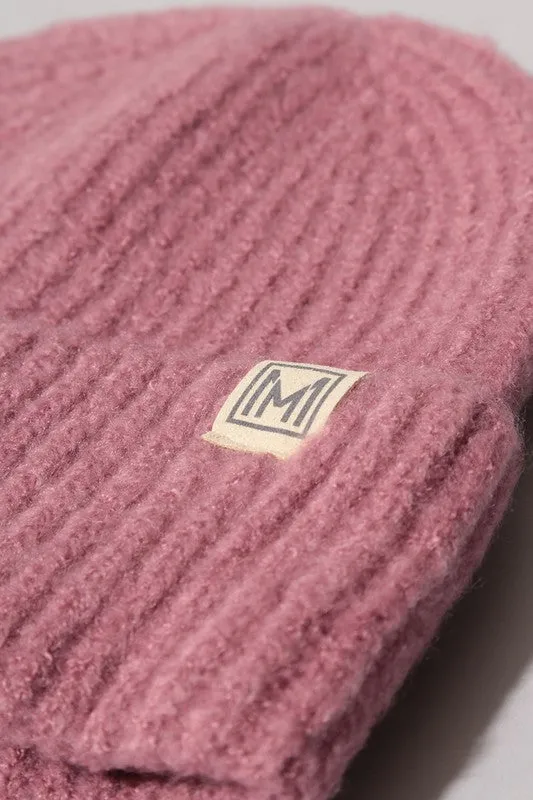 Winter Soft Ribbed Knit Cuff Beanie Hat