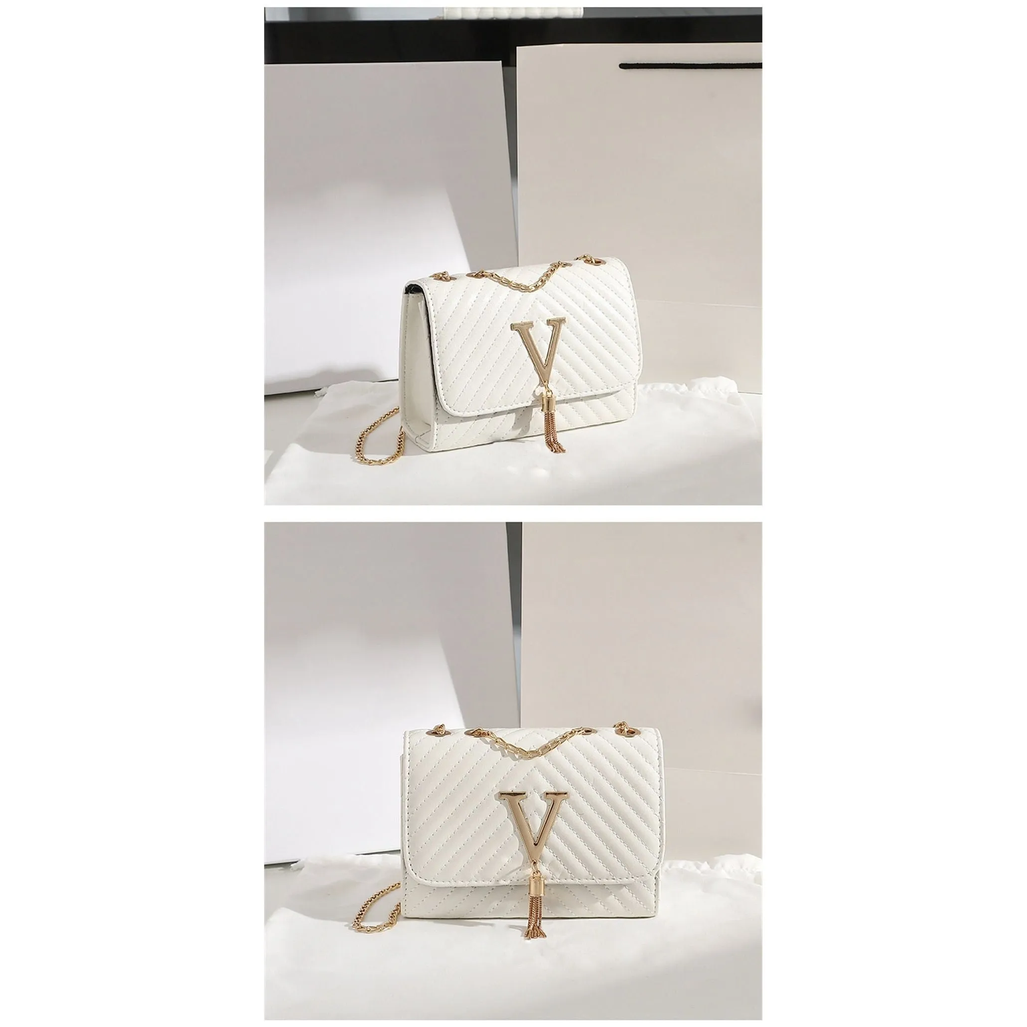 Women's Chain Handbag Crossbody High Quality Faux Leather