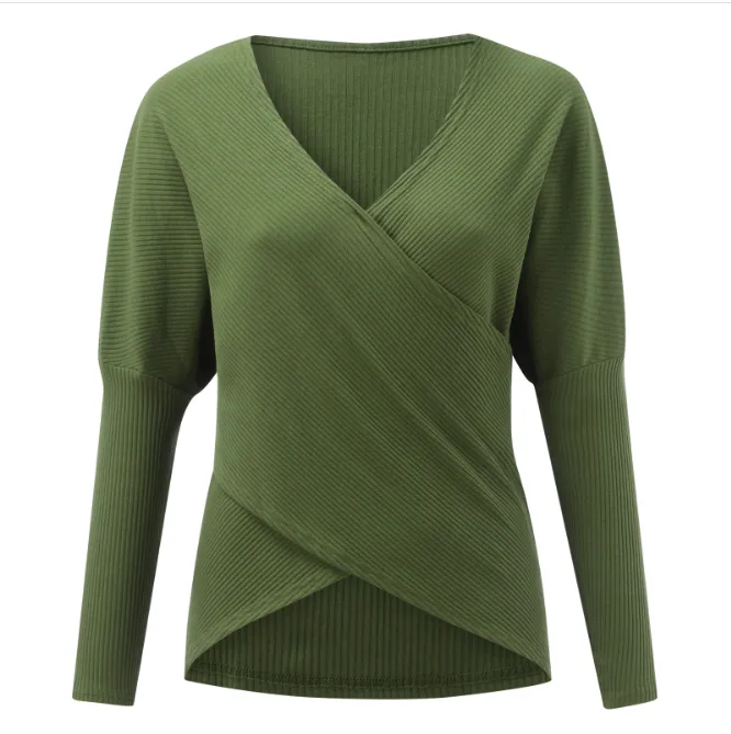 Women's Elegant Cashmere Criss Cross Sweater | Ideal for Autumn/Winter